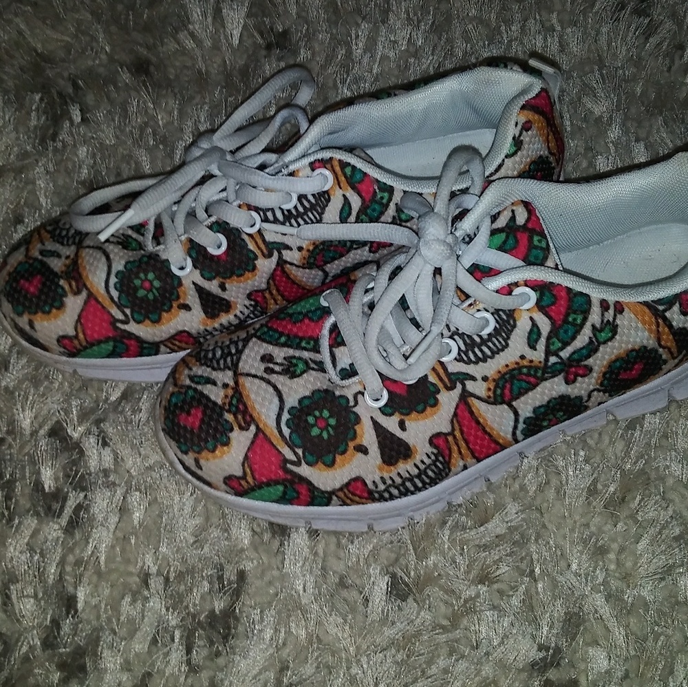 ForU Designs Sugar Skulls Sneakers